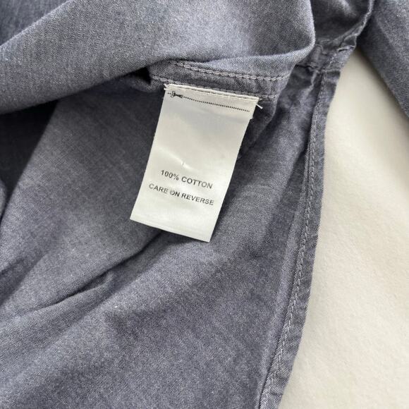 Billy Reid MSL 1-Pocket Detail Blue Cotton Button Down Shirt, Size Small - Picture 10 of 13